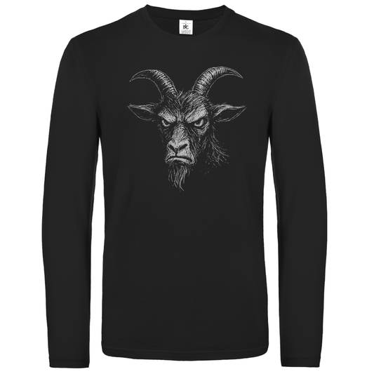 Unisex Langarmshirt Böse Ziege