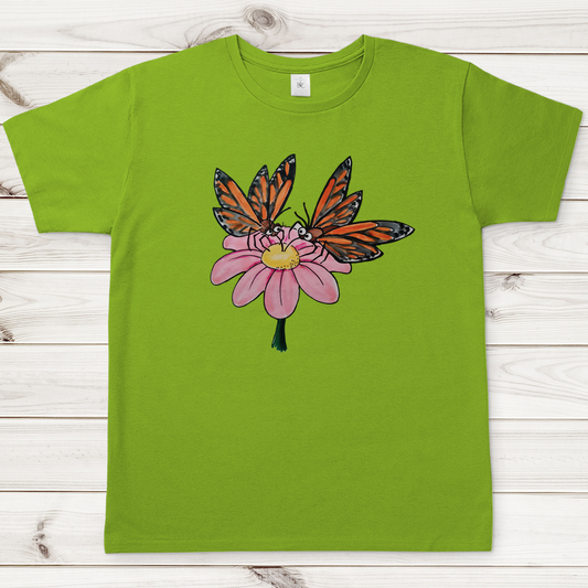 Herren T-Shirt Krabbelcrew Schmetterlinge