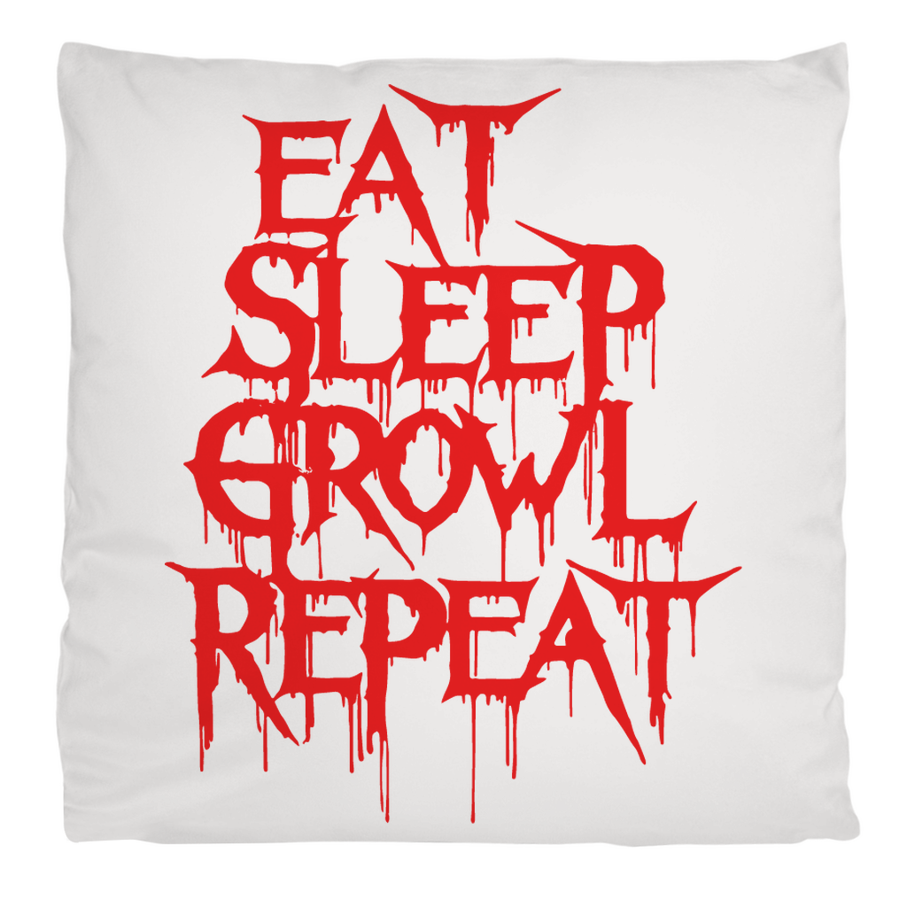 Kopfkissen flauschig Eat Sleep Growl Repeat