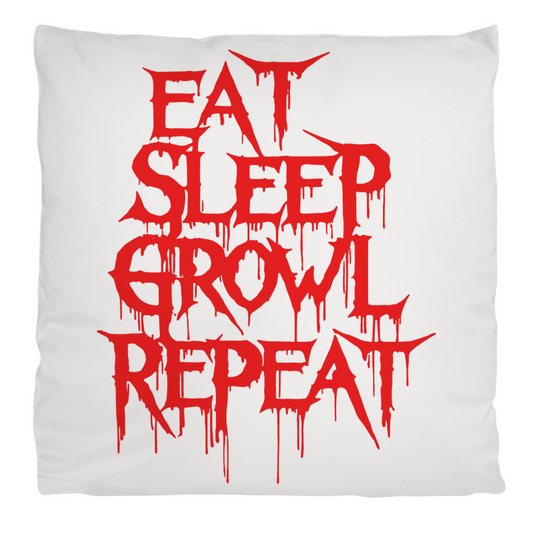 Kopfkissen flauschig Eat Sleep Growl Repeat