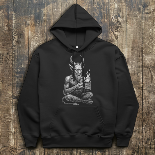 Herren Hoodie Worlds Okayest Overlord