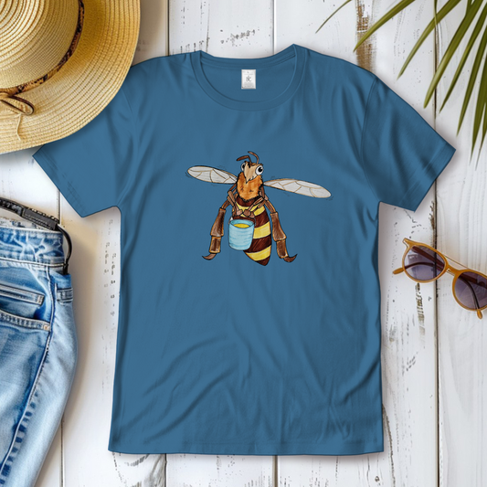 Damen T-Shirt Krabbelcrew Fleißige Biene