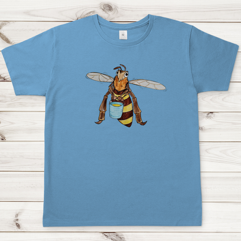 Herren T-Shirt Krabbelcrew Fleißige Biene