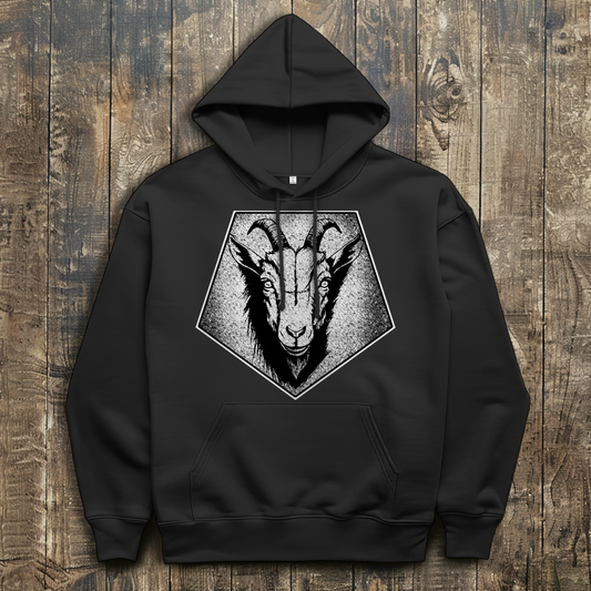 Herren Hoodie Goat Emblem