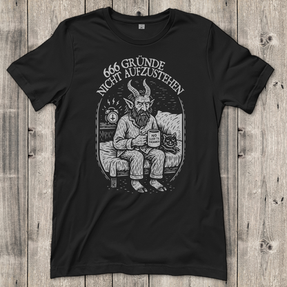 Damen T-Shirt 666 gründe nicht aufzustehen
