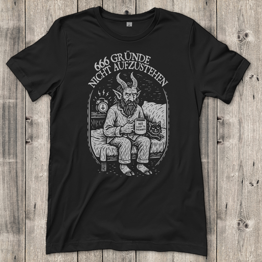 Damen T-Shirt 666 gründe nicht aufzustehen