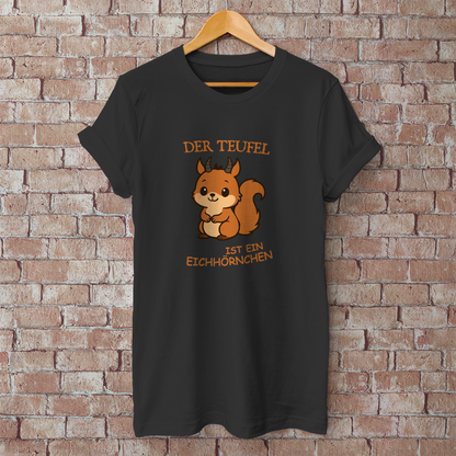 Herren T-Shirt Teufel Eichhörnchen