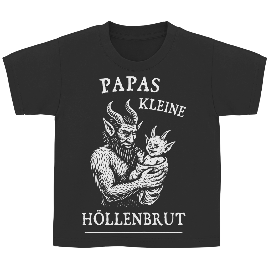 Kinder Basic T-Shirt Papas kleine Höllenbrut
