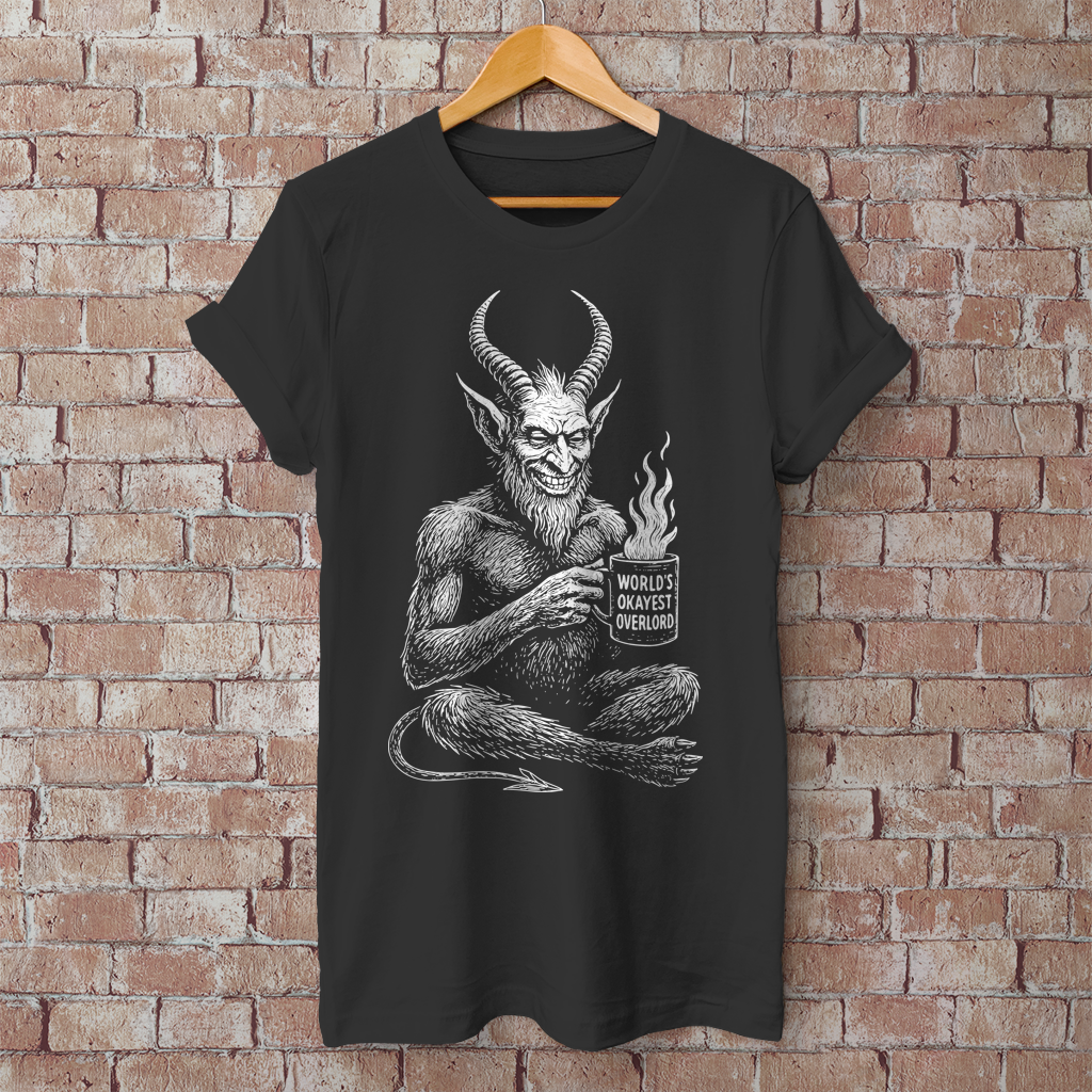 Herren T-Shirt Worlds Okayest Overlord