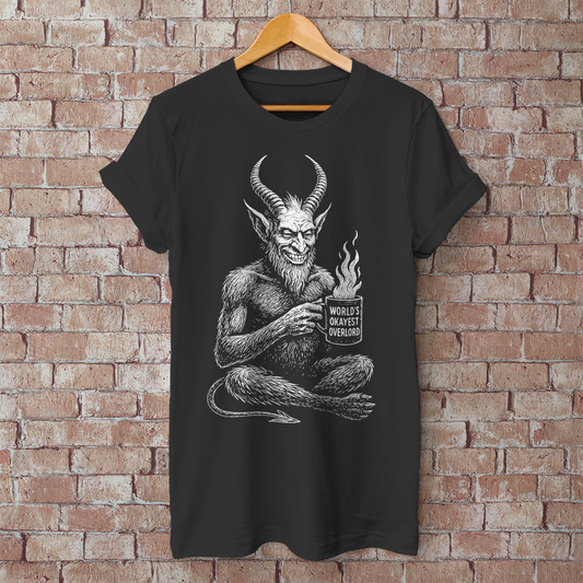 Herren T-Shirt Worlds Okayest Overlord