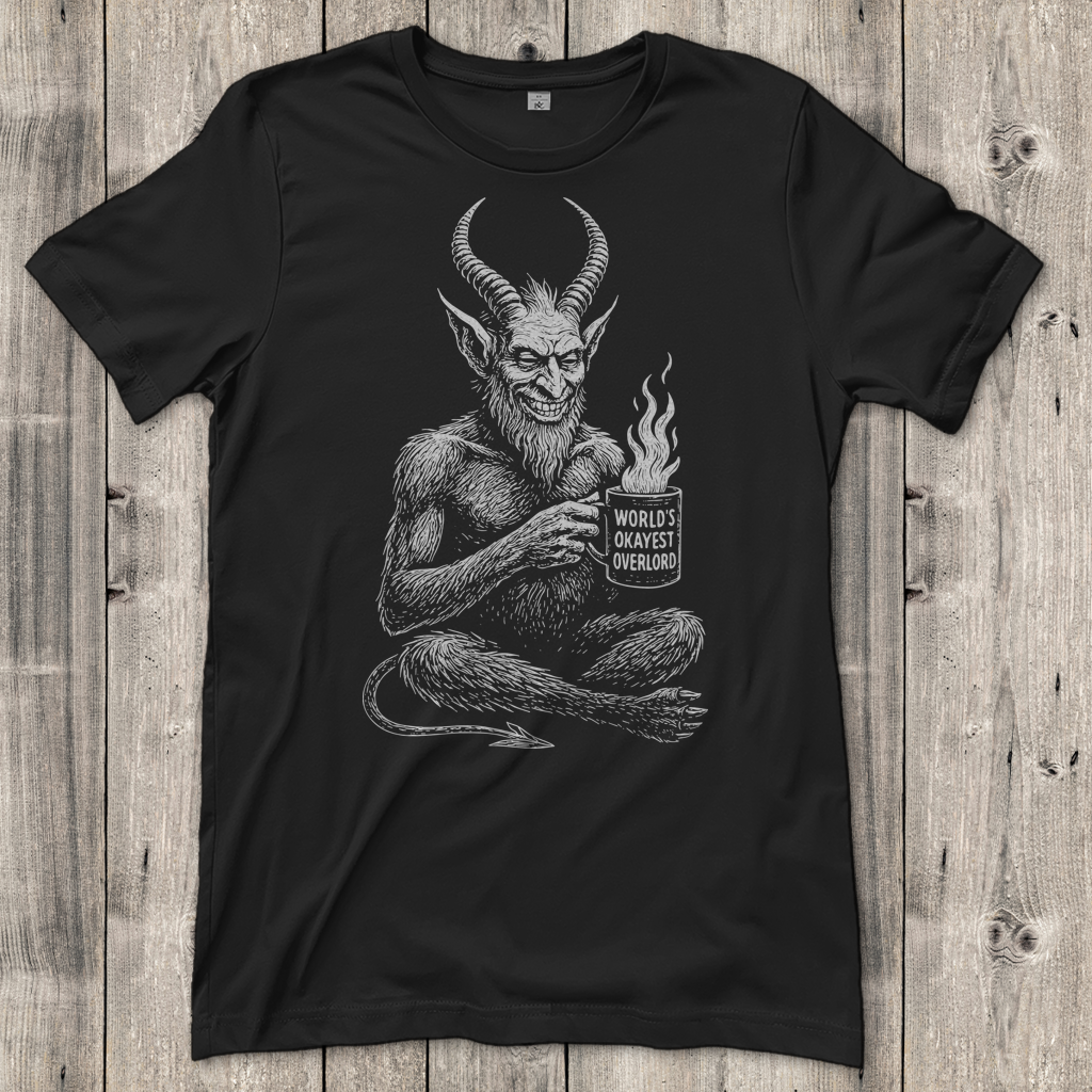 Damen T-Shirt Worlds Okayest Overlord