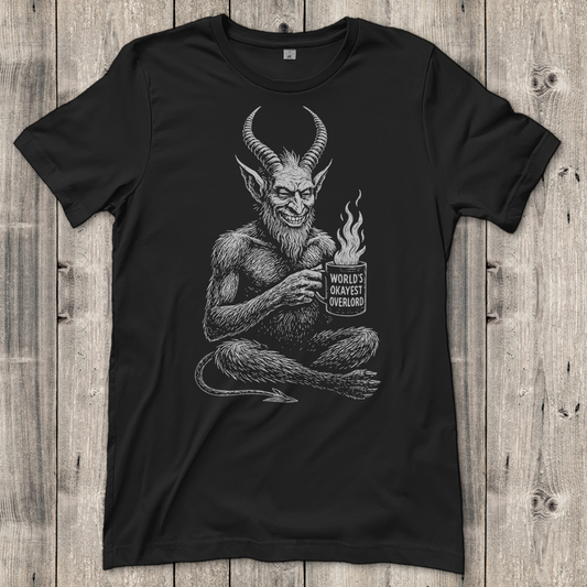 Damen T-Shirt Worlds Okayest Overlord