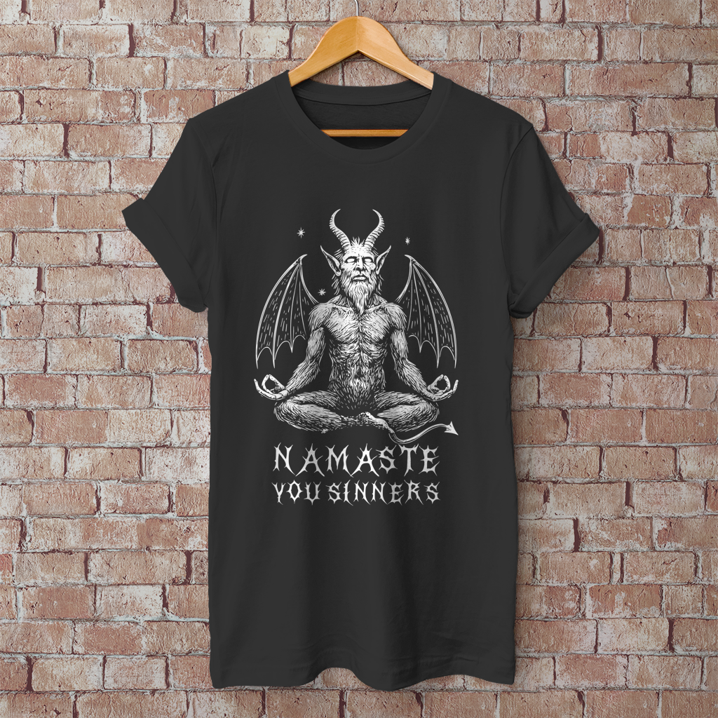 Herren T-Shirt Namaste You Sinners