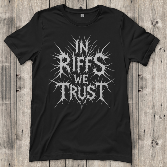 Damen T-Shirt In Riffs We Trust