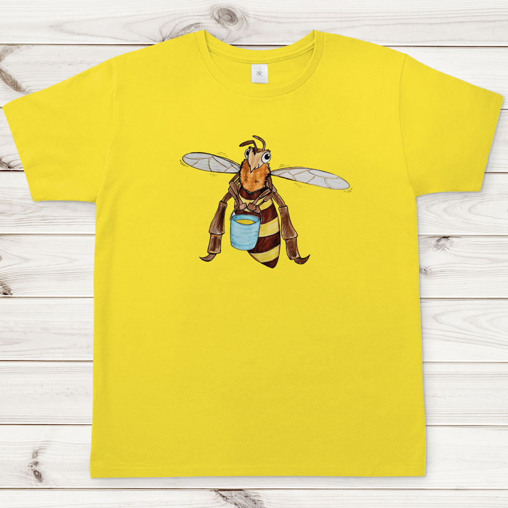 Herren T-Shirt Krabbelcrew Fleißige Biene