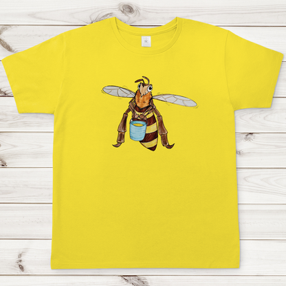 Herren T-Shirt Krabbelcrew Fleißige Biene