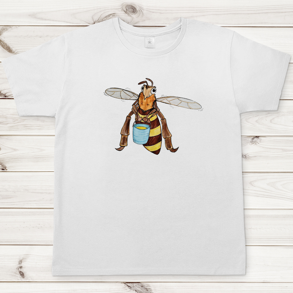 Herren T-Shirt Krabbelcrew Fleißige Biene