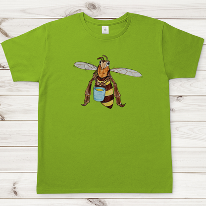 Herren T-Shirt Krabbelcrew Fleißige Biene