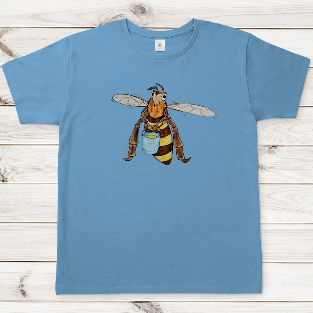 Herren T-Shirt Krabbelcrew Fleißige Biene