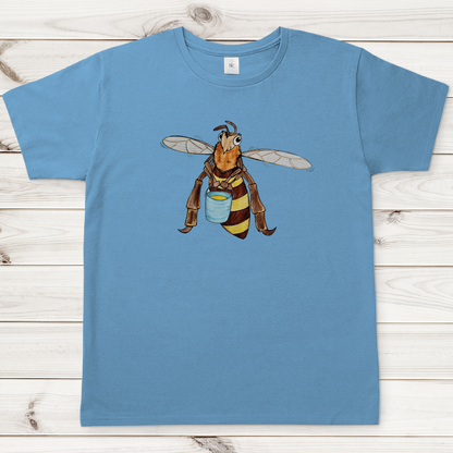 Herren T-Shirt Krabbelcrew Fleißige Biene
