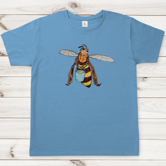 Herren T-Shirt Krabbelcrew Fleißige Biene