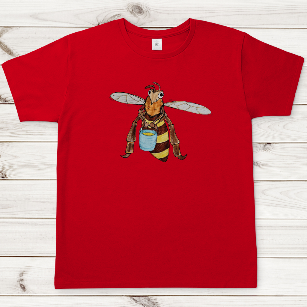 Herren T-Shirt Krabbelcrew Fleißige Biene