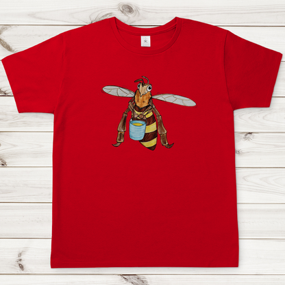 Herren T-Shirt Krabbelcrew Fleißige Biene