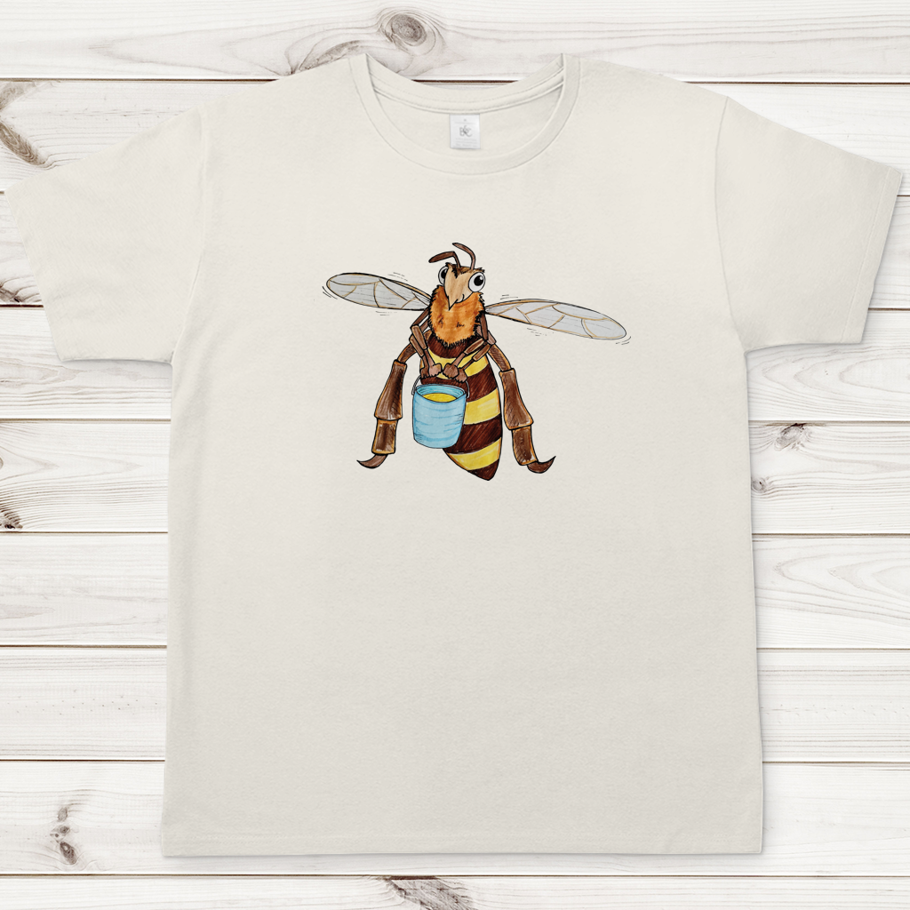 Herren T-Shirt Krabbelcrew Fleißige Biene