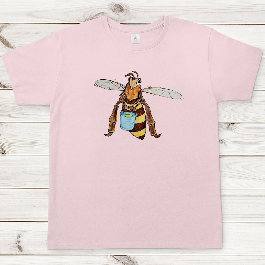 Herren T-Shirt Krabbelcrew Fleißige Biene