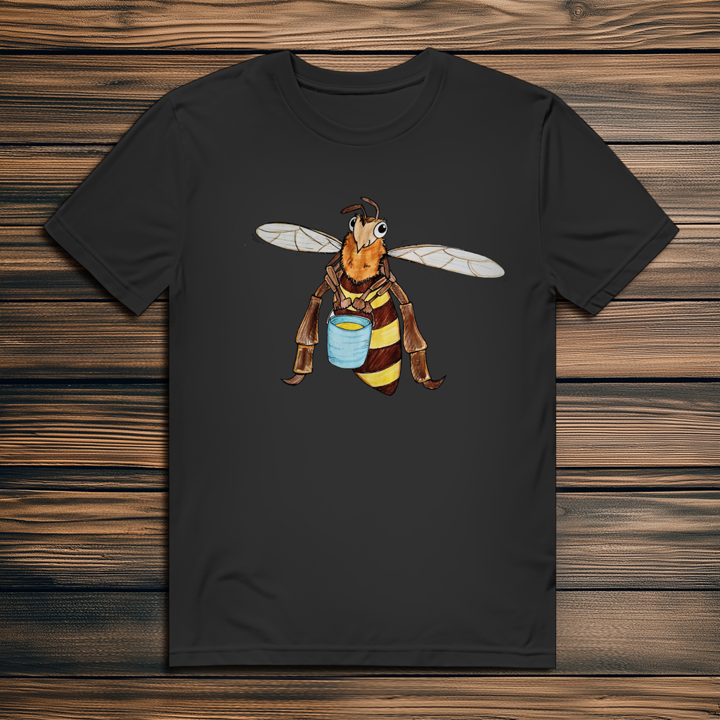 Herren Premium Bio T-Shirt Krabbelcrew Fleißige Biene