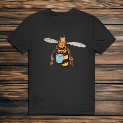 Herren Premium Bio T-Shirt Krabbelcrew Fleißige Biene