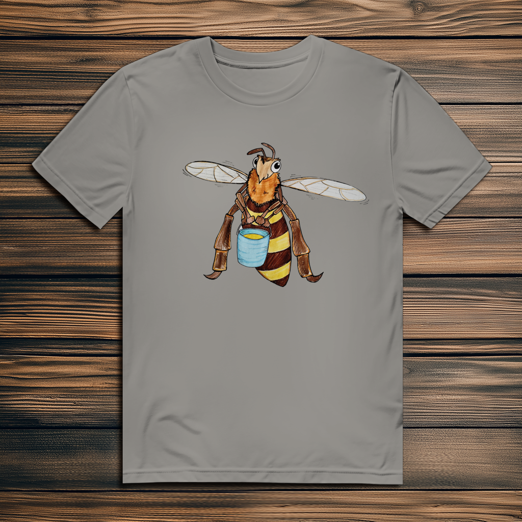 Herren Premium Bio T-Shirt Krabbelcrew Fleißige Biene