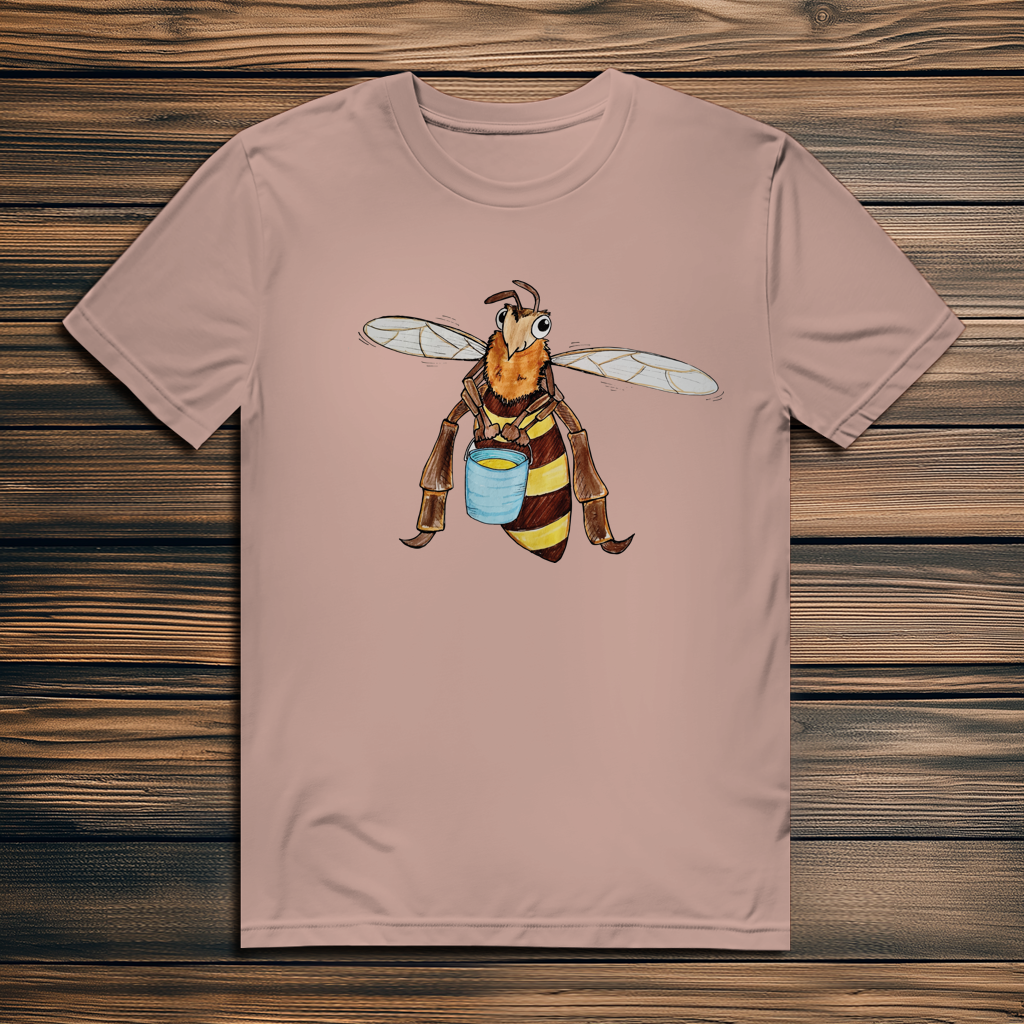 Herren Premium Bio T-Shirt Krabbelcrew Fleißige Biene