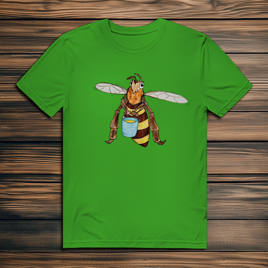 Herren Premium Bio T-Shirt Krabbelcrew Fleißige Biene