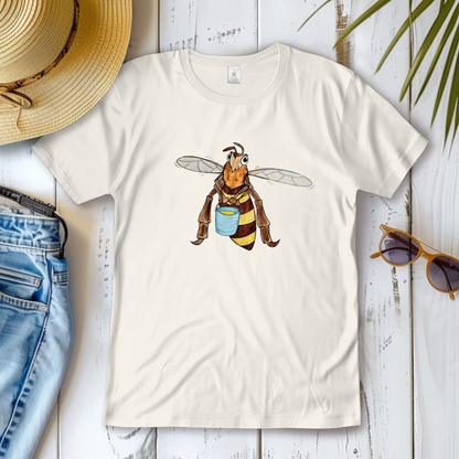 Damen T-Shirt Krabbelcrew Fleißige Biene