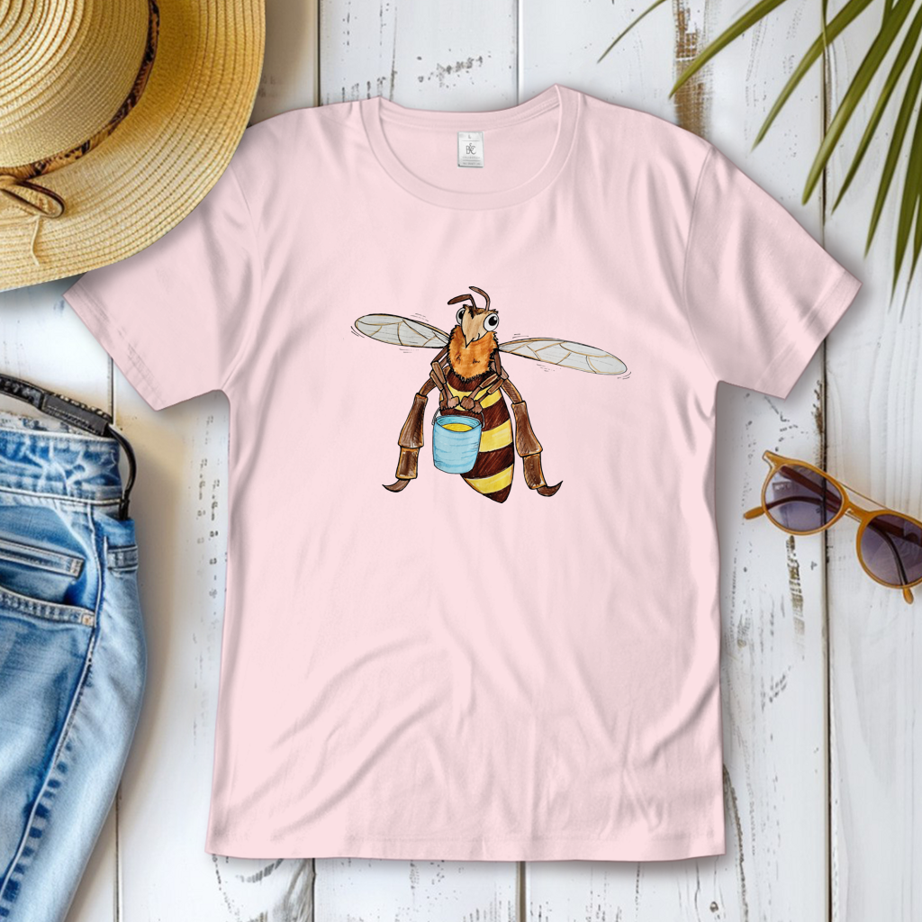 Damen T-Shirt Krabbelcrew Fleißige Biene