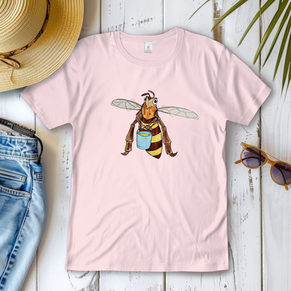 Damen T-Shirt Krabbelcrew Fleißige Biene