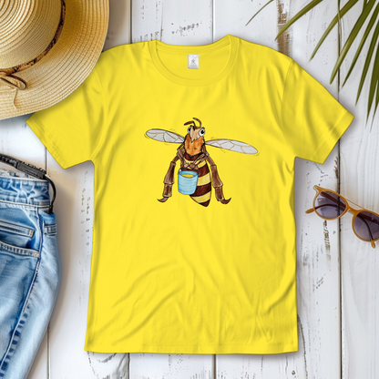 Damen T-Shirt Krabbelcrew Fleißige Biene