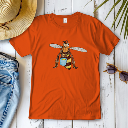 Damen T-Shirt Krabbelcrew Fleißige Biene