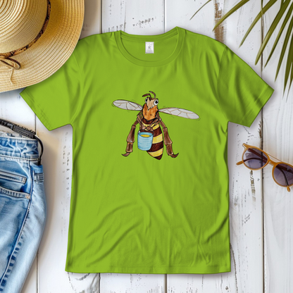 Damen T-Shirt Krabbelcrew Fleißige Biene