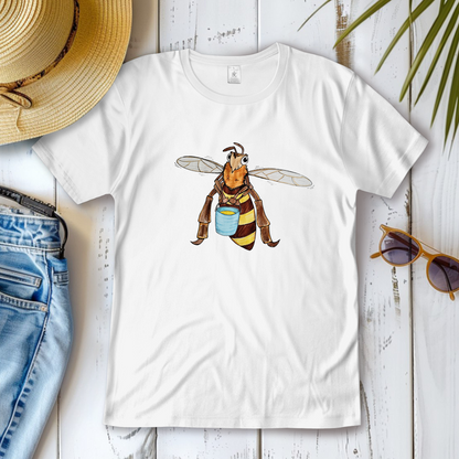 Damen T-Shirt Krabbelcrew Fleißige Biene