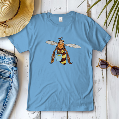 Damen T-Shirt Krabbelcrew Fleißige Biene
