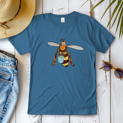 Damen T-Shirt Krabbelcrew Fleißige Biene