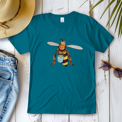 Damen T-Shirt Krabbelcrew Fleißige Biene