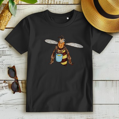 Damen Premium Bio T-Shirt Krabbelcrew Fleißige Biene