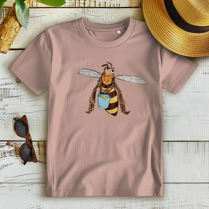Damen Premium Bio T-Shirt Krabbelcrew Fleißige Biene