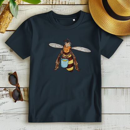 Damen Premium Bio T-Shirt Krabbelcrew Fleißige Biene