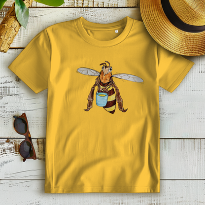 Damen Premium Bio T-Shirt Krabbelcrew Fleißige Biene