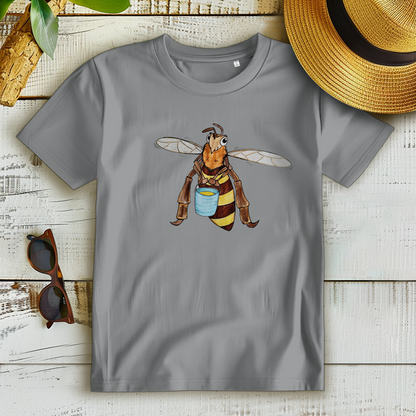 Damen Premium Bio T-Shirt Krabbelcrew Fleißige Biene