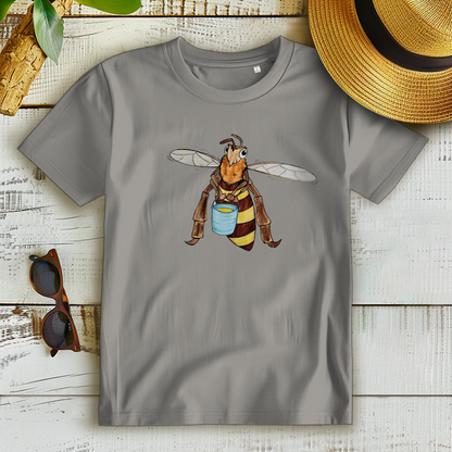 Damen Premium Bio T-Shirt Krabbelcrew Fleißige Biene